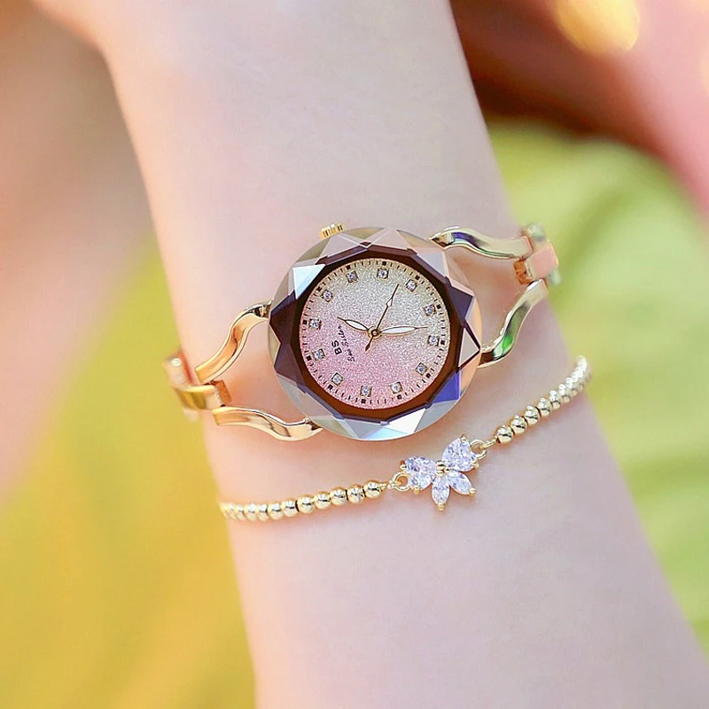 

Women Luxury Brand Watch 2019 Fashion Quartz Ladies Watches Stainless Steel Women Wrist Watches Diamond Gold Wristwatch Clock