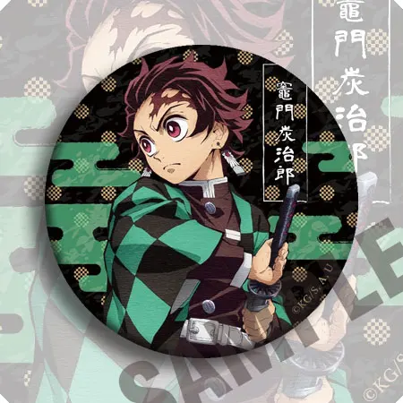 1 шт. Demon Slayer: Kimetsu no Yaiba Kamado Tanjirou Kamado Nezuko бейджи значки брошь - Окраска металла: see chart