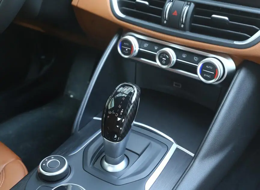Углеродное волокно стиль ABS пластик шестерни Цельнокройное покрытие для Alfa Romeo Giulia Stelvio автомобильные аксессуары