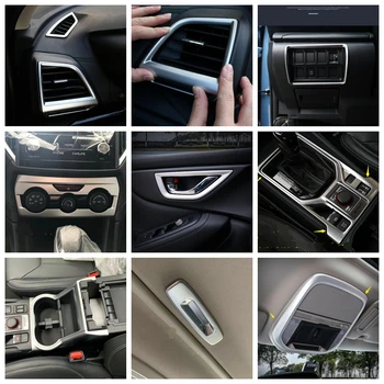 

Lapetus Matte Interior Refit Kit Air AC / Reading Lamps / Gearbox / Skylight Handle Cover Trim Fit For Subaru Forester 2019 2020