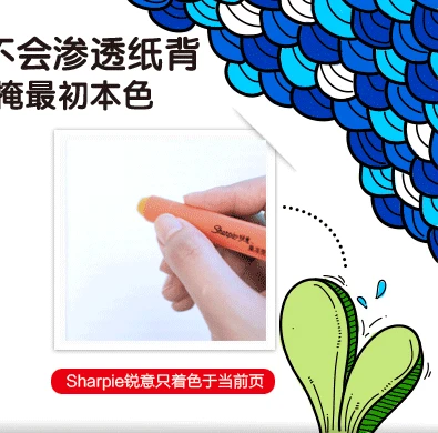 Америка Sharpie Forge твердая желе флуоресцентная ручка Поворотная маркировочная ручка карамельный студенческий маркер