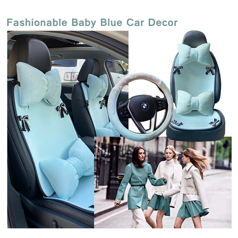 20pcs Royal Blue Car Accessories for Women Interior Cute Automobiles  Decorations for Kia Smart Mini Cooper Etc Universal Glitter - AliExpress