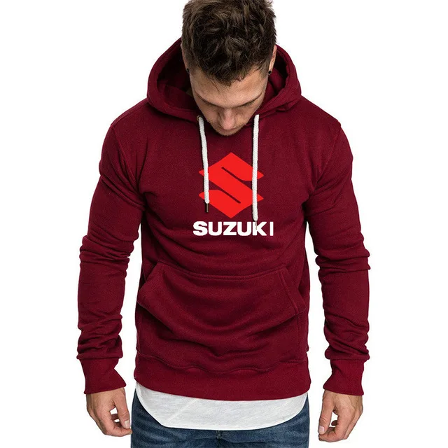 Толстовки мужские для Suzuki с логотипом автомобиля, толстовка с принтом, весна-осень, модная мужская толстовка в стиле хип-хоп, harajuku, Повседневная Толстовка с капюшоном, флисовый спортивный костюм - Цвет: as picture