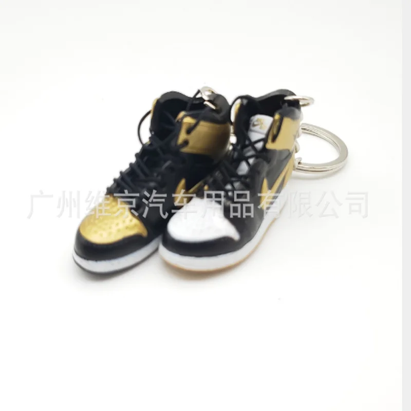 Лиловый Дропшиппинг aj1 Chicago “не для перепродажи красный” брелок в виде кроссовка Air Jordan 1 3D мини-кроссовки, заблокированный спортивный брелок в виде кроссовка s - Цвет: Лиловый