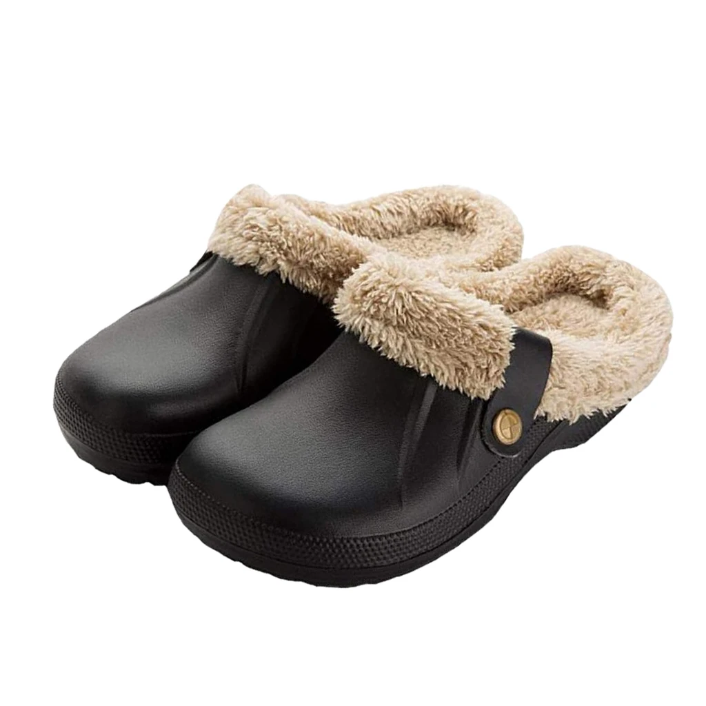 Женские и мужские тапочки унисекс теплые с мехом шлепанцы новинка зимы