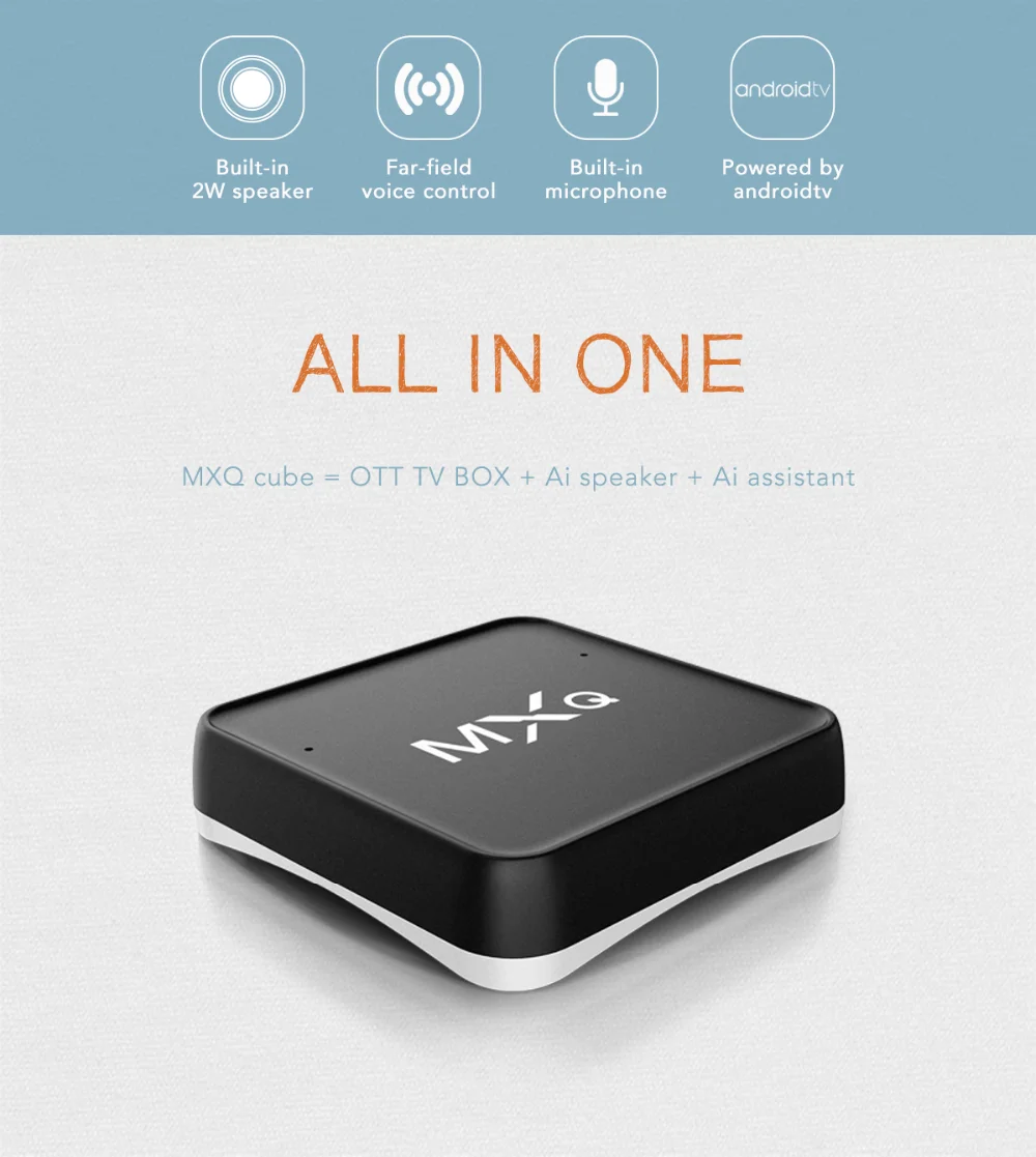TV Box S905W Quad-Core MXQ PRO Google Play TV Box 4K HD 2G 16G Android 7.1Voice Control video Speaker 2.4G WiFi BT Smart tv box