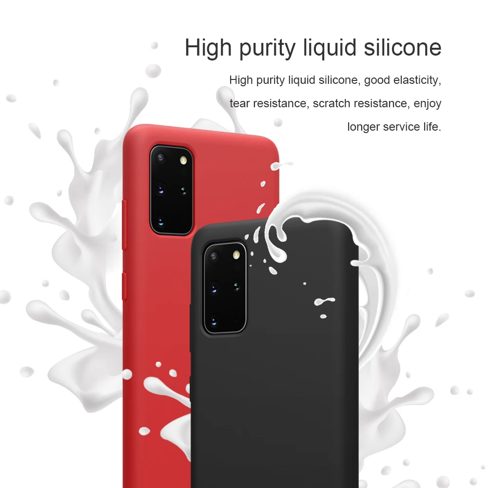for Samsung S20 Ultra Case NILLKIN Liquid Smooth Silicone Case For Samsung Galaxy S20+ / S20 Ultra 5G Cover Protective Bags for Samsung S20 Ultra Case NILLKIN Liquid Smooth Silicone Case For Samsung Galaxy S20+ / S20 Ultra 5G Cover Protective Bags