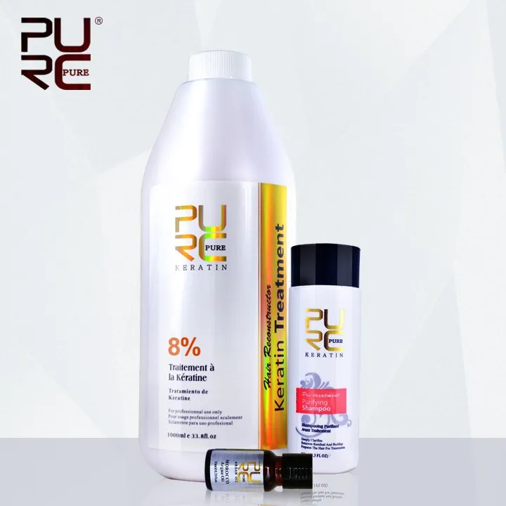 1000ml K + 100ml purifying shampoo 8 formalin and argan oil
