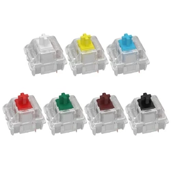 Gateron 3pin switches preto vermelho marrom azul claro verde amarelo smd led gateron interruptor para teclado mecânico apto mx gk61