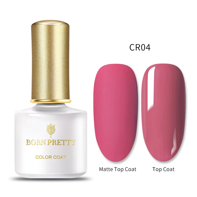 BP-CR04 BORN PRETTY, 60 цветов, Матовый УФ-гель для ногтей, 6 мл, чистый цвет для ногтей, матовое верхнее покрытие, впитывается, Гель-лак для ногтей, маникюрный лак - Цвет: BP-CR04