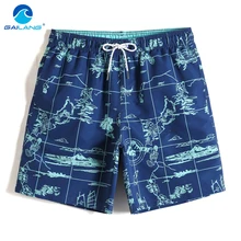 Gailang мужской купальник в морском стиле, быстросохнущие шорты для серфинга, купальники для бега, пляжные шорты