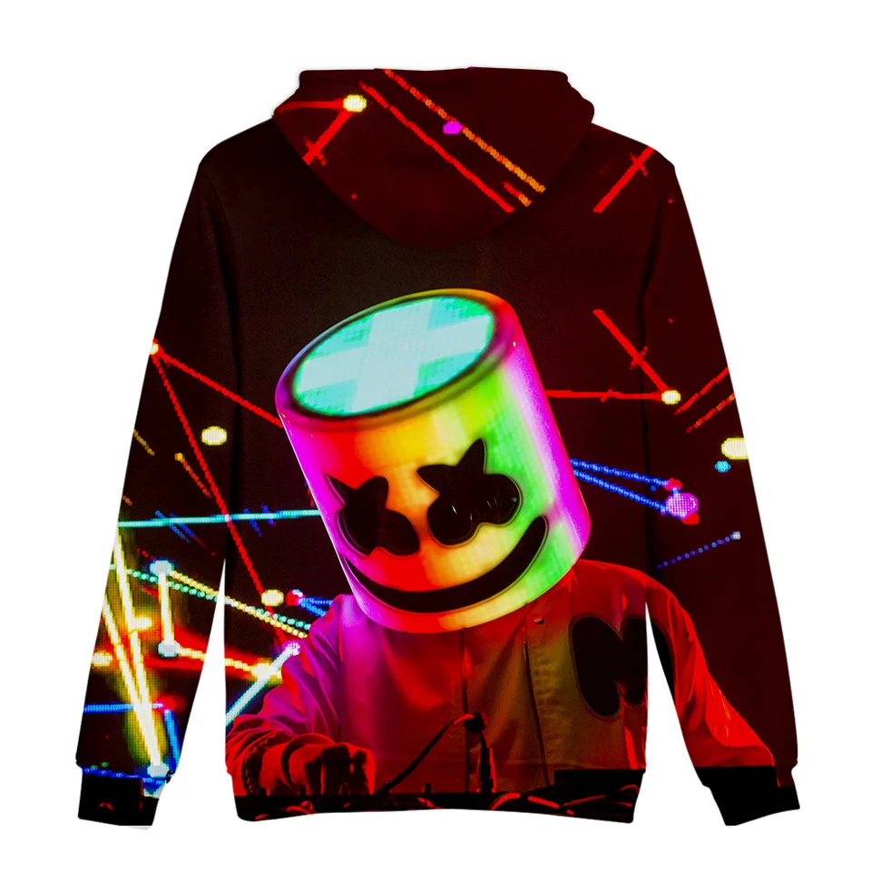 Стиль, хлопковые мужские свитшоты, карамельный ремешок, Baida DJ Marshmello, 3D цифровая печать, толстовки, мужская мода, уличная Толстовка