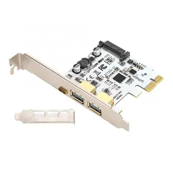 

USB 3.0 Expansion Card Type-C Riser Card SATA Power Port for VIA Labs VL805 Master Expansion Card