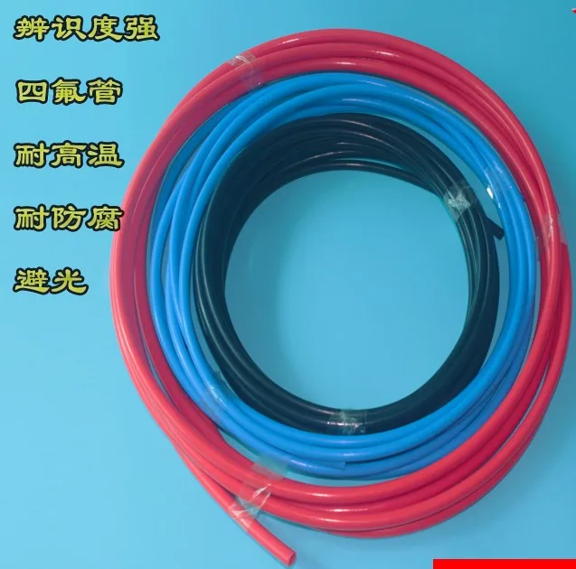 2 мм ID 4 мм OD 2x4 мм черный синий красный PTFE трубы политеф трубы, шланг, политетрафторэтилена трубы