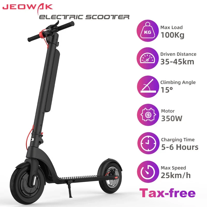 JEOWAK Electric Scooter 350W Foldable Portable Smart Skateboard 25km/h Sports Entertainment Scooters Bike for Adults X8 | Спорт и