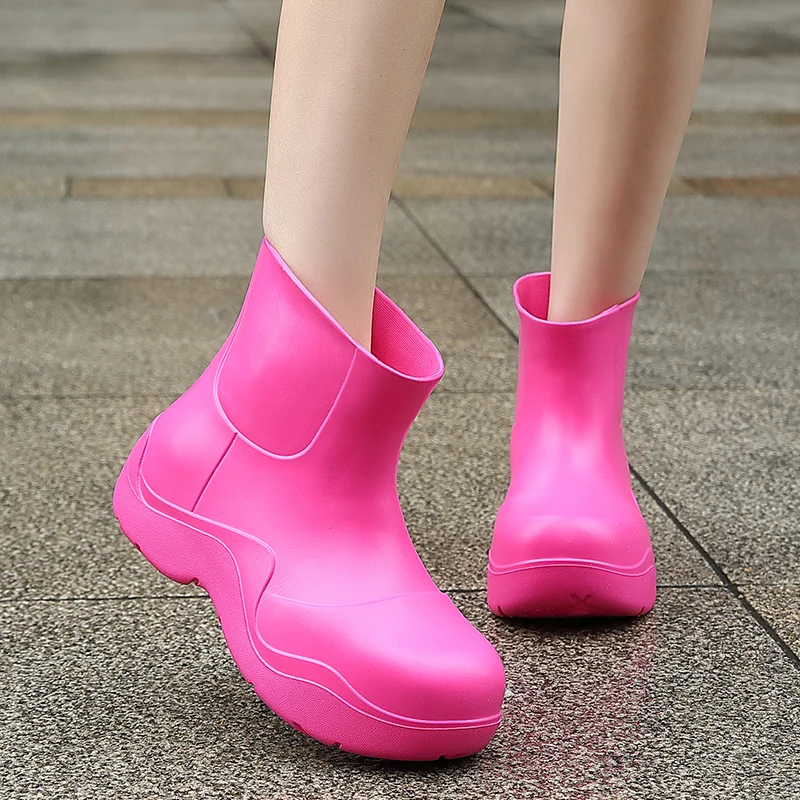 womens rubber ankle rain boots