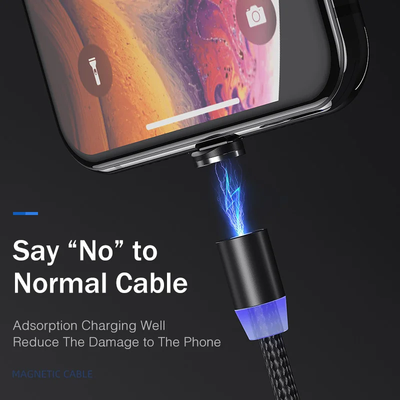 YKZ Магнитный Micro USB кабель для huawei samsung Xiaomi Android Tablet Магнитный зарядный кабель для мобильного телефона шнур провод 1 м