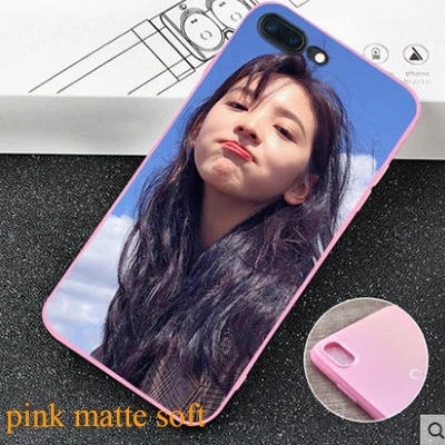 pink matte soft Индивидуальный узор для матовый чехол для телефона из закаленного стекла - Цвет: pink matte soft