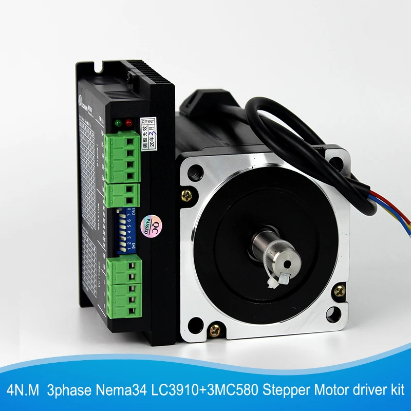 

3phase Nema34 CNC Hybrid Stepper Motor Controller For Automatic Machines 4N.M With Mirostep Driver Kit