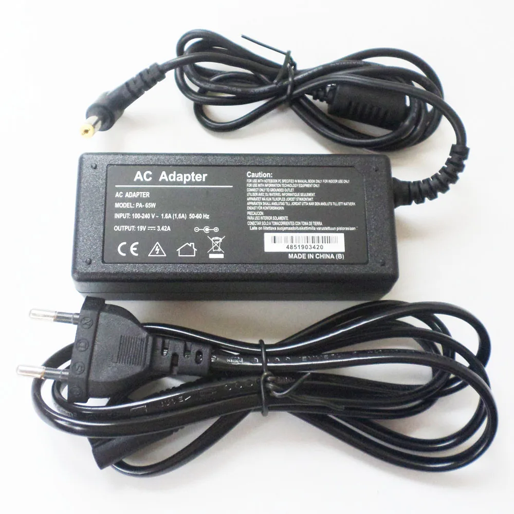 

New 65W Laptop AC Adapter Battery Charger Power Supply Cord For Acer Aspire 5349-2418 5349-2481 5349-2635 5220 5250 5252 5253