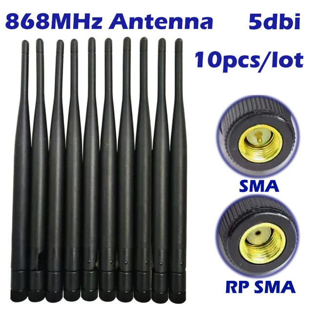 10Pack 868MHz Antenne Lorawan 5dbi GainRubber OMNI Antenne Für RF Modul Intelligente Steuer Hause Knoten Lora Anwendung AMR GPRS System