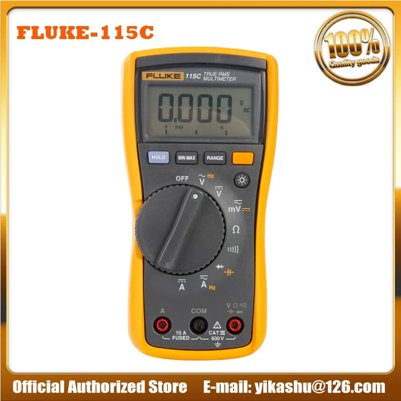 Fluke 115C \ 116C \ 117 мультиметр тестер цифровой многофункциональный мультиметр портативный цифровой тестер для AC/DC истинный среднеквадратичный тестер