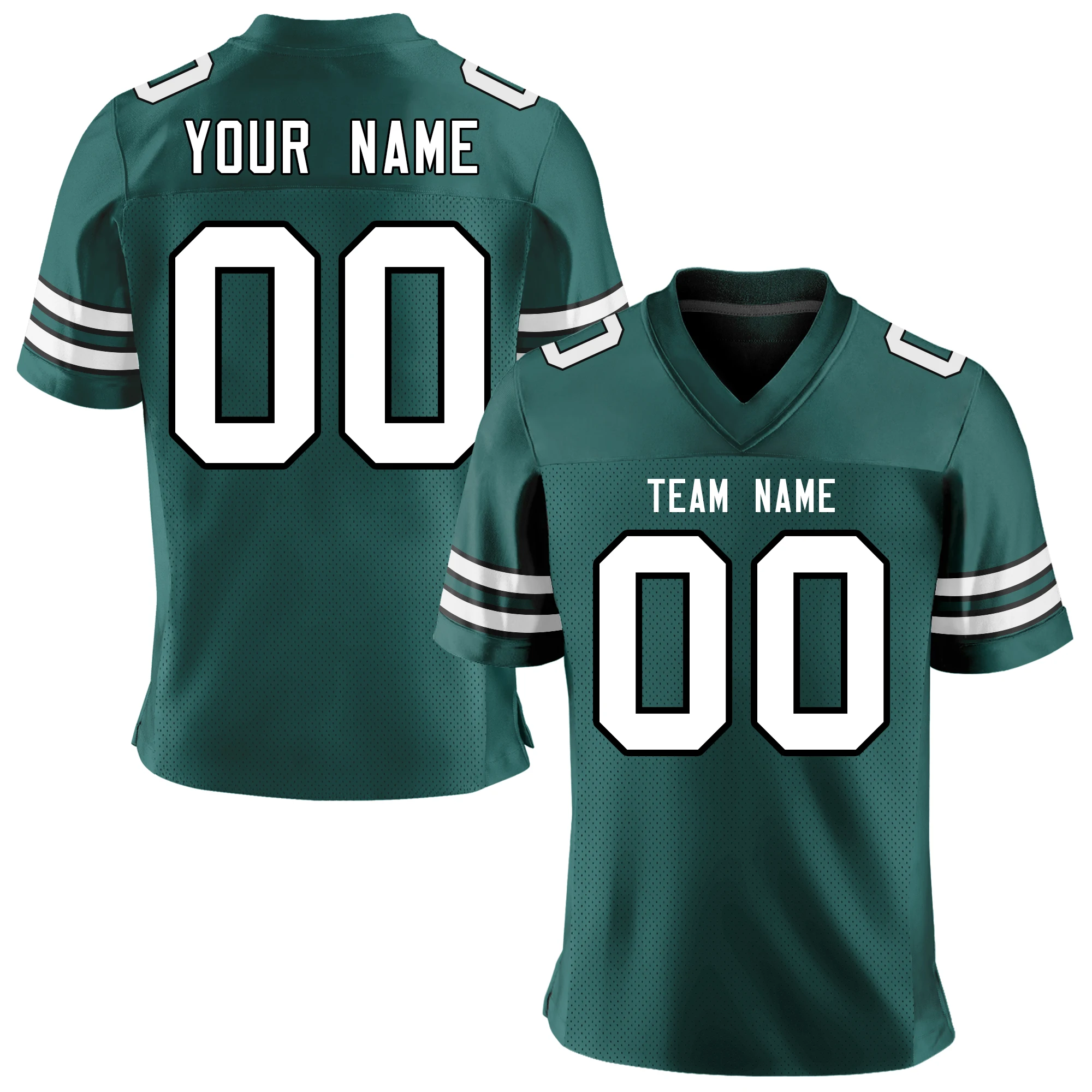 Sublimation Personalized American Football Jersey Printing Team Name/Number Rugby Shirt Competition Training Uniform Men