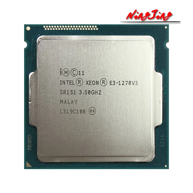 Intel Xeon E3-1270 v3 E3 1270 v3 E3 1270v3 3.5 GHz Used Quad-Core Eight-Thread CPU L2=1M L3=8M 80W LGA 1150