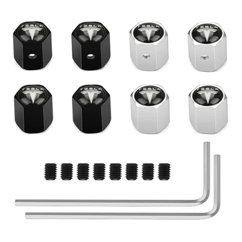 

4pcs Auto Wheel Tyre Tire Stem Air Valve Caps Dust Cover For Roadster Model 3 Tesla Model S Model X Car/Motorcycle,Air Leakproof