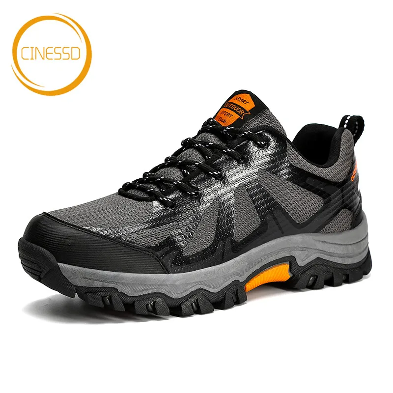 

CINESSD Light Hiking Shoes Anti-Skid Breathable Outdoor Sport Shoes Mountain Climbing Trekking Shoes Wear-Resistant Sneakers Men