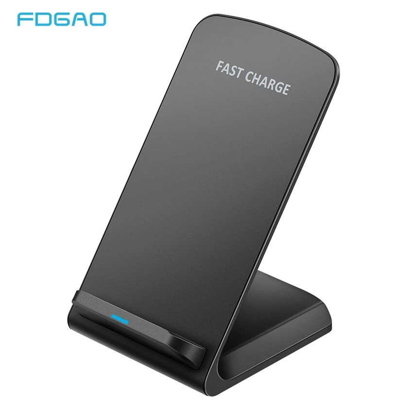 FDGAO 10W QI Wireless Charger Stand For iPhone 11 X XR XS 8 Xiaomi Mi 10 9 Pro Fast Charging Quick Charge Samsung S20 S10 S9 | Мобильные