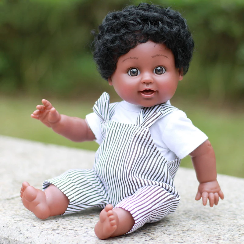 35 см реалистичные куклы новорожденных модные куклы подвижное соединение африканская кукла игрушка черный игрушка лучший подарок, игрушка, подарок на день рождения, рождественский подарок