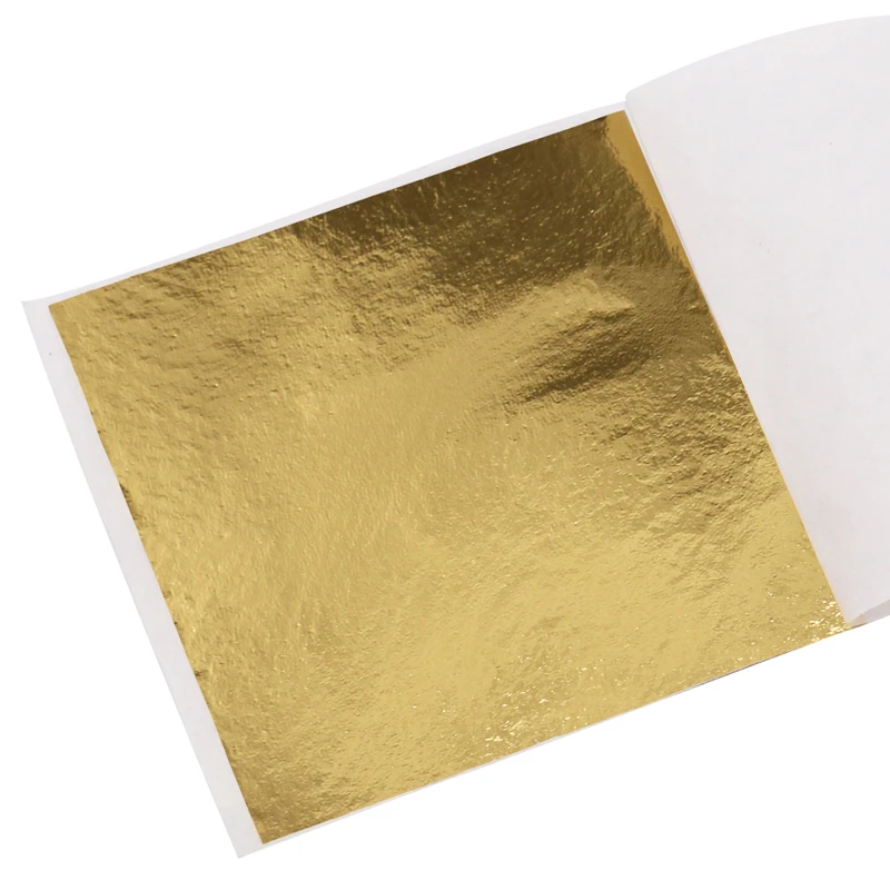 100 pcs Imitation Gold Blatt Blattgold für Kunst Vergoldung Dekoration, 