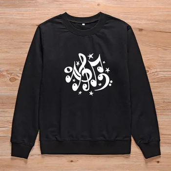 

ONSEME Enjoy Music Sweatshirt Women Instrument Symphony Band Music Notes Graphic Tracksuit Women Bangtan Romantic Style S-119