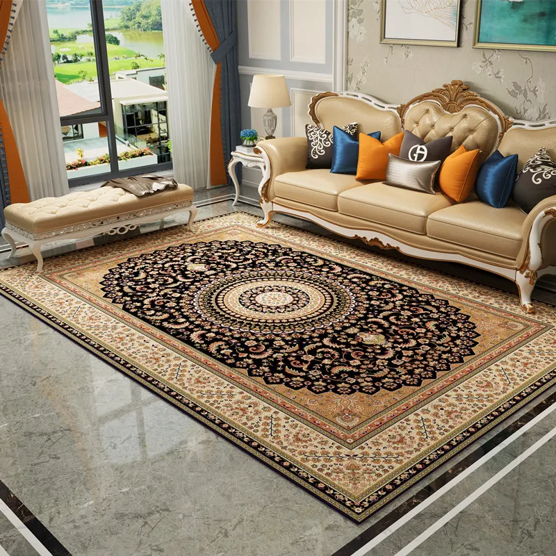 European Court Style Carpets for Living Room, Big Size, Home Carpet, Bedroom, Thick Parlor Rug, Vintage Persian Carpet,