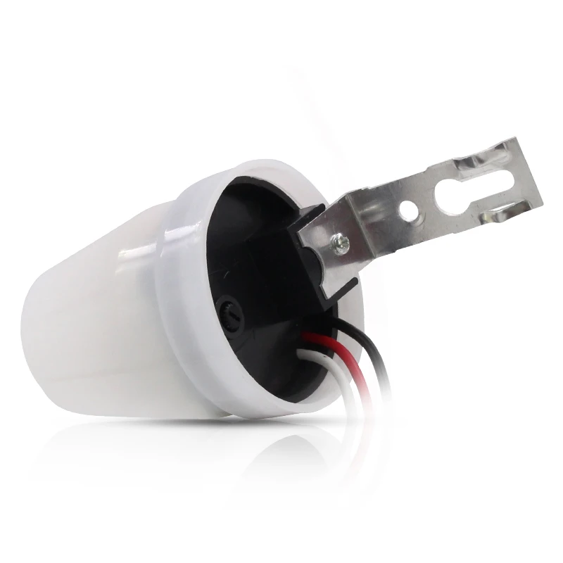 High Quality Outdoor Wall Mounted adjustable 110V-240VAC Automatic light control sensor switch for LED lamp bulbs 1pc HH (1)