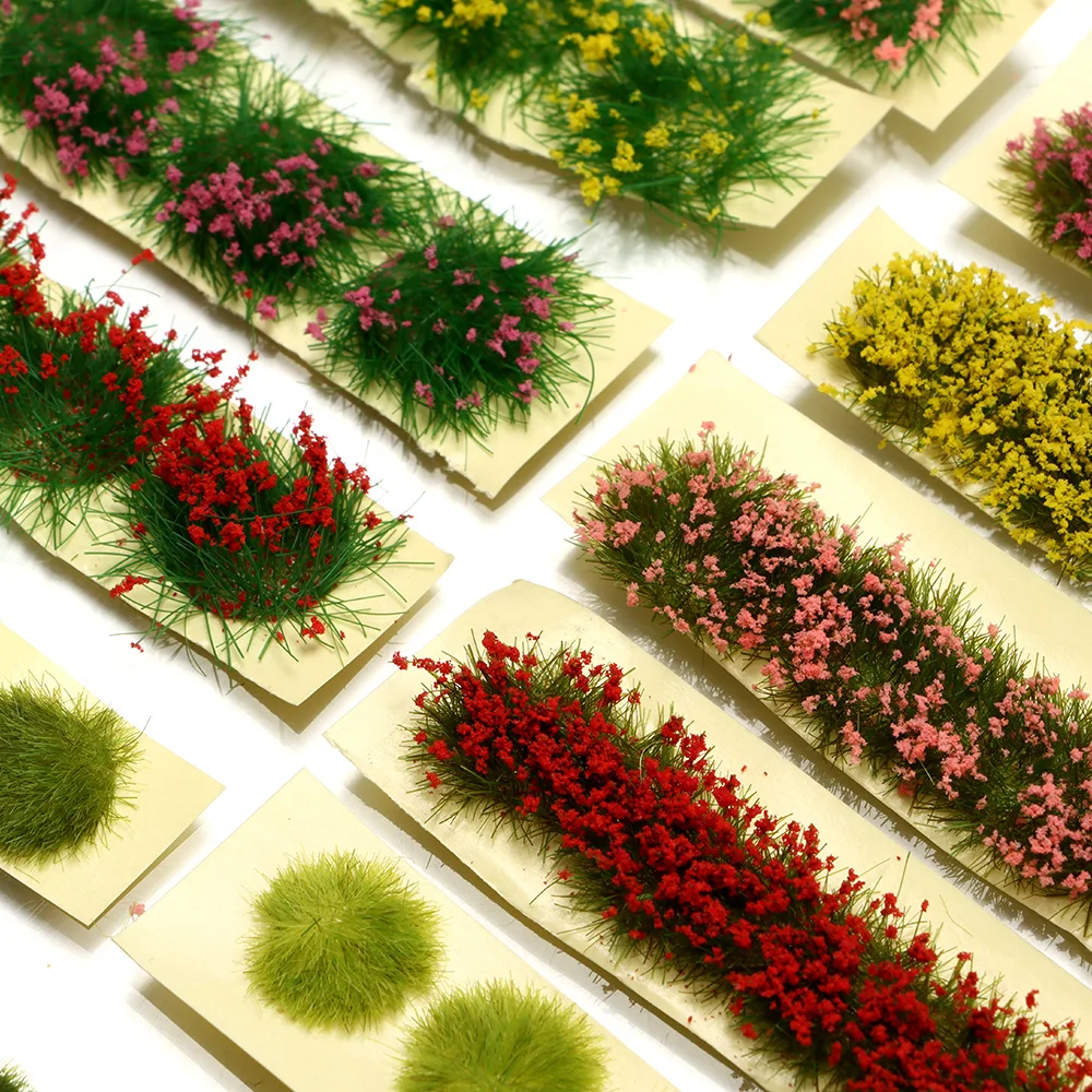 DIY Miniature Flower Cluster Garden Decor Model Landscape