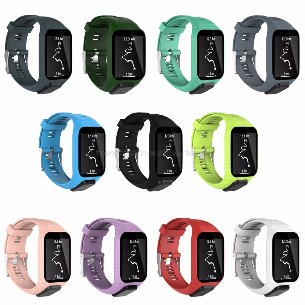 Силиконовый сменный Браслет для часов Ремешок для TomTom Runner 2 3 Spark 3 gps часы S11 19 Прямая поставка