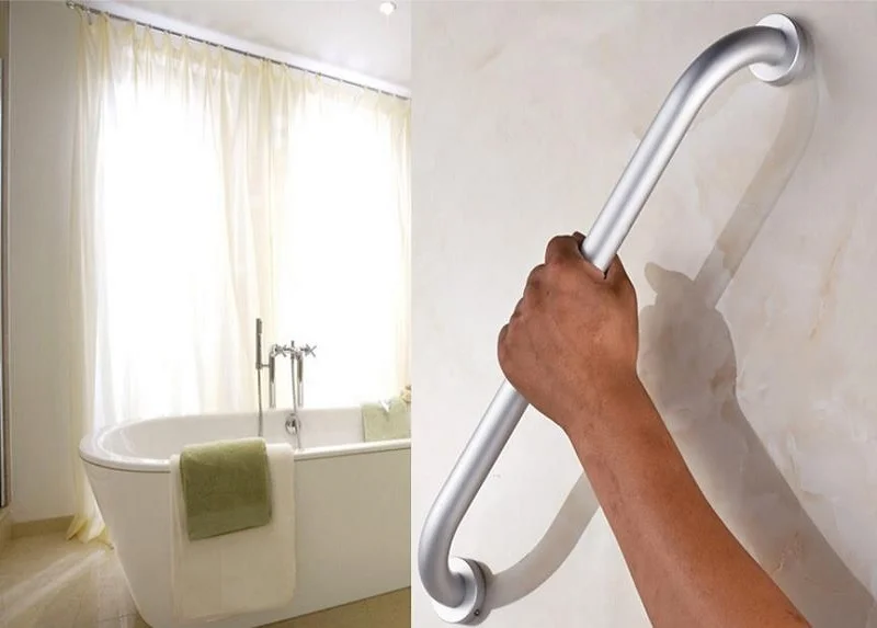 Description Picture 4 of itemBathroom Elderly and Child Safety Handrail Bathtub Trolley Handle Toilet Disabled Handicap Safety Grab Bar Aluminum Towel Bar