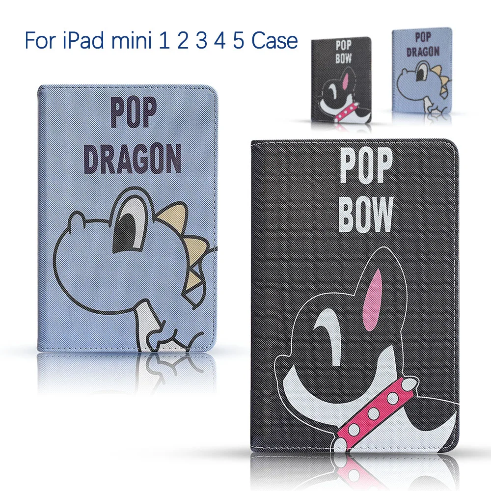

Cartoon Dog For iPad Mini 1 2 3 4 5 7.9 Inch Case Smart Cartoon Dinosaur For iPad Mini5 2019 Case Mini 4 3 2 1 Protective Shell