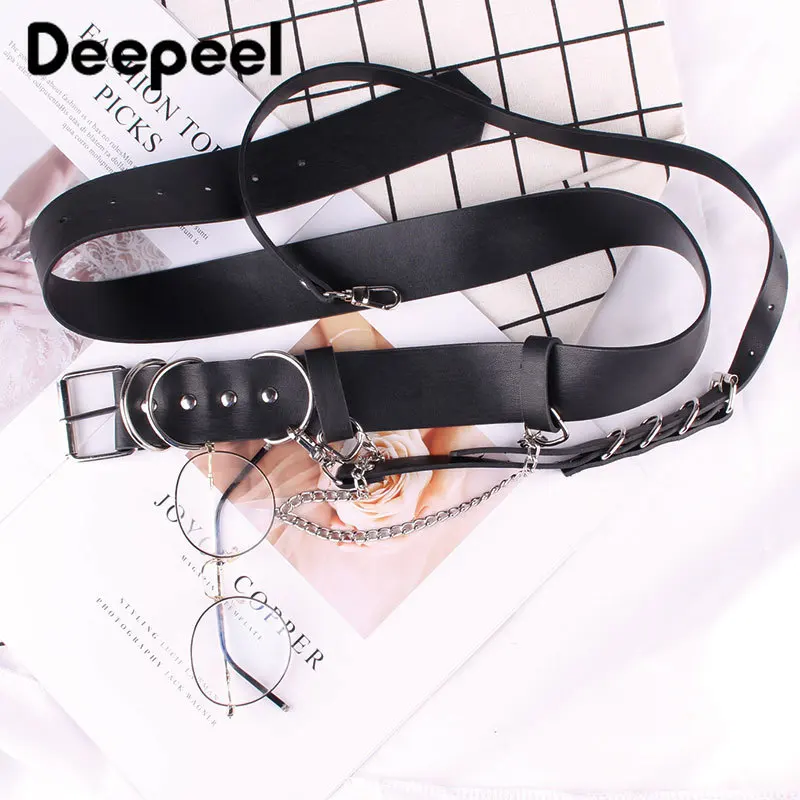 Deepeel 1 шт. 4 см* 93 см женский широкий пояс-ремень плечевой ремень декоративный пояс в стиле ретро готический кожаный ремень аксессуары YK756