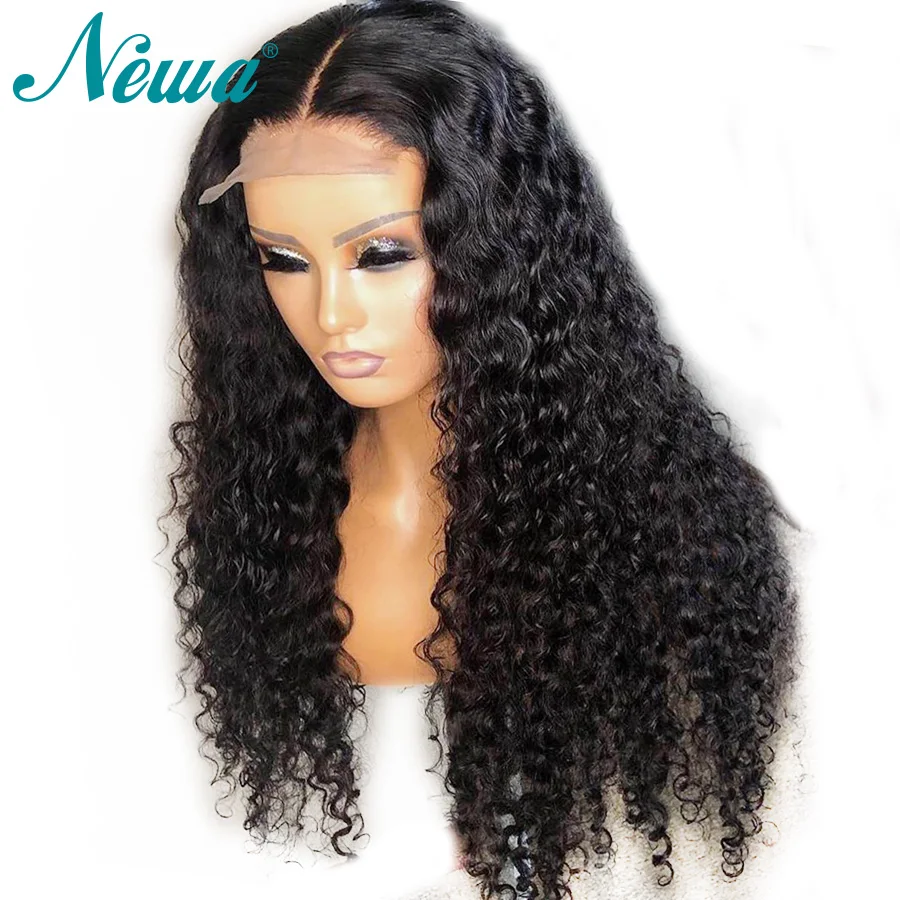 Парики из натуральных волос на кружеве NYUWA, предварительно сорванные с волосами младенца, бразильский парик с кружевом спереди для черных