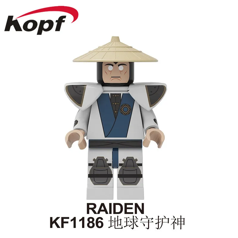 Одиночная Mortal Kombat строительные блоки Baraka Jax Kitana Raiden Кунг Лао Лю Кан Скорпион фигурки для детей игрушки KF6094