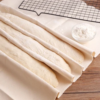 

French Fermented Cotton Cloth Proofing Flax Dough Bakers Pans Proving Bread Baguette Baking Mat Pastry Kitchen Tools