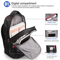 OIWAS School Bags 14 Inch Laptop Backpacks Waterproof Nylon 29L Casual Shoulder Bagpack Travel Teenage Men's Backpack Mochila 4