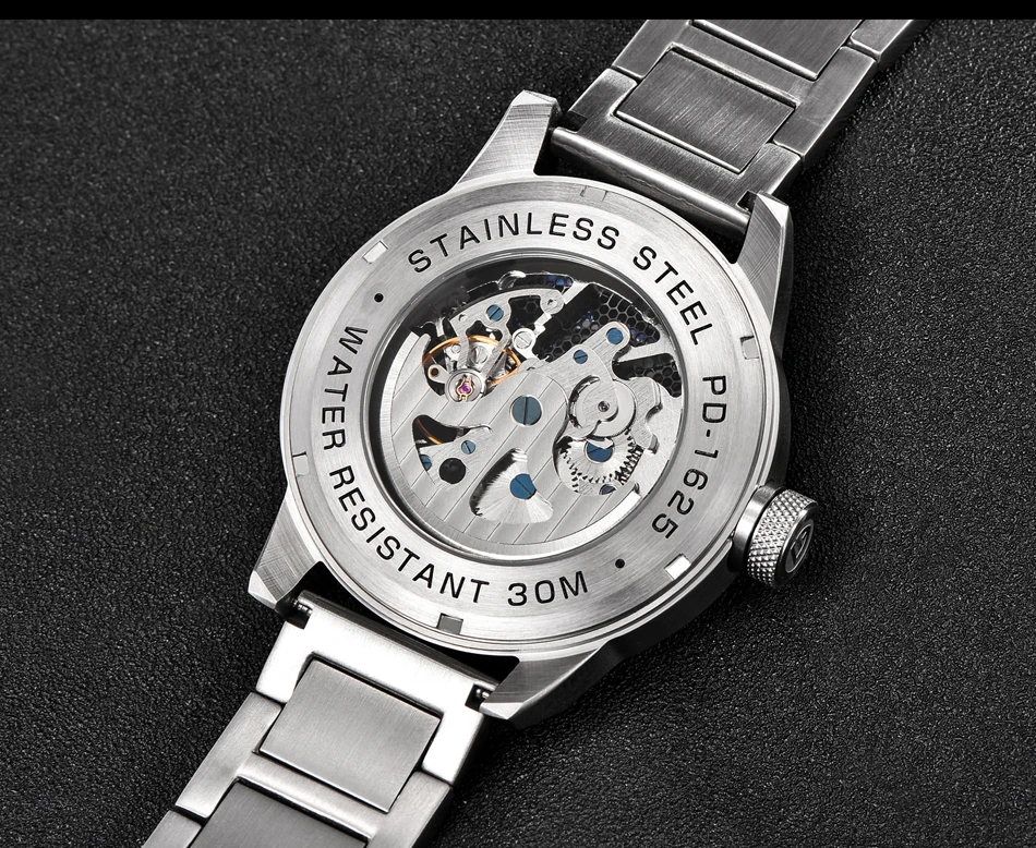 Роскошные брендовые дизайнерские кожаные часы PAGANI с турбийоном, мужские автоматические наручные часы, модные мужские механические часы, мужские часы