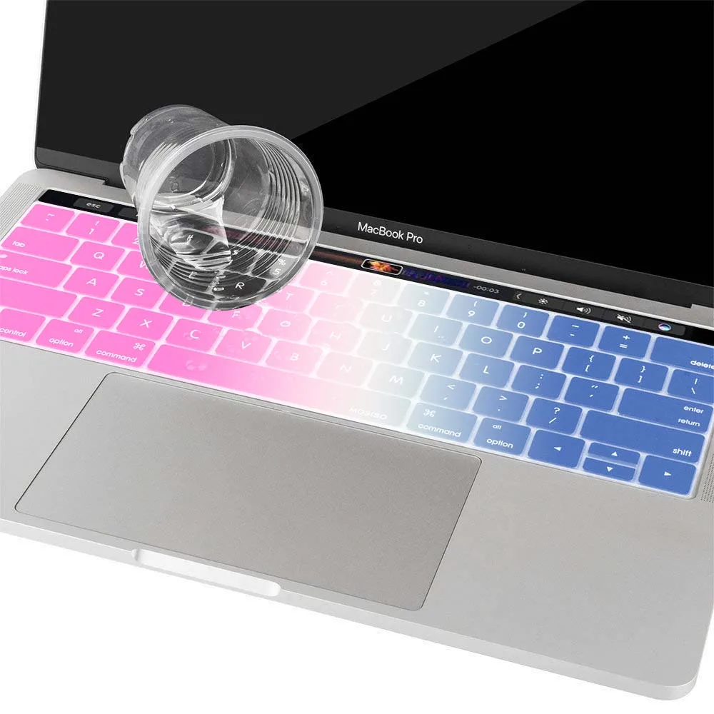 KK& LL Apple Macbook Pro 13 15 Сенсорная панель A1706 A1989 A1707 A1990 A2159 Силиконовая Водонепроницаемая раскладка клавиатуры США