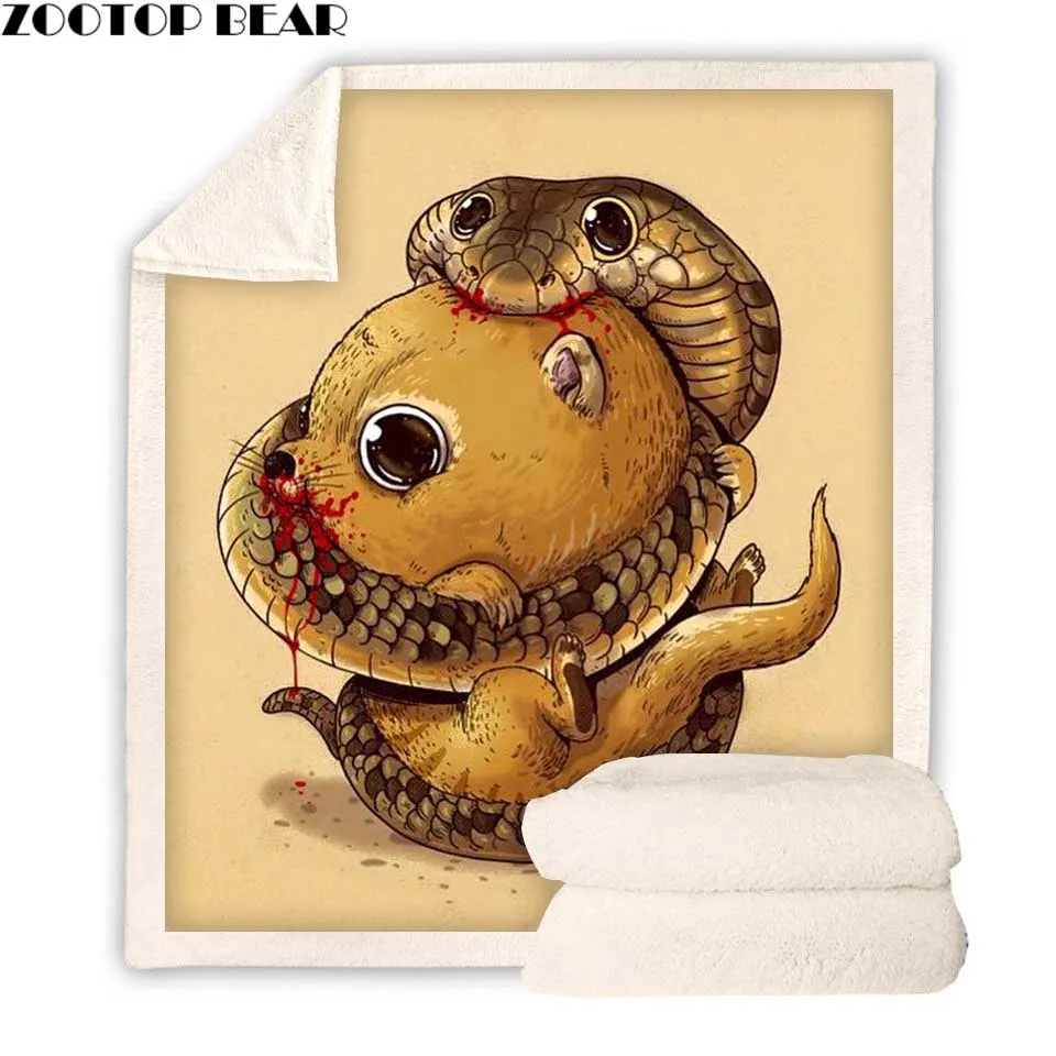 Black Anime Fleece Blanket Throw Adult Sherpa Blanket Animal Microfiber Quilt Travel Bedding Gift Popular Bedspread Drop Ship - Цвет: BZ1252