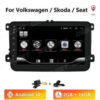 

Android 10 GPS 2 Din Car Autoradio Radio For VW/Volkswagen/Golf/Polo/Passat/b7/b6/SEAT/leon/Skoda Car Multimedia player 4G WIFI