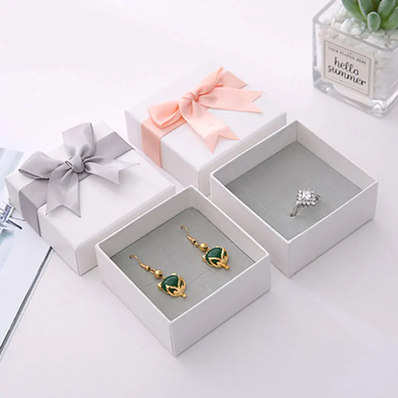 

Paper Jewelry Set Gift Box 1PC Bracelet Necklace Earring Box Fashion Jewelry Accessories Multicolor Classic Beaut Packaging Box